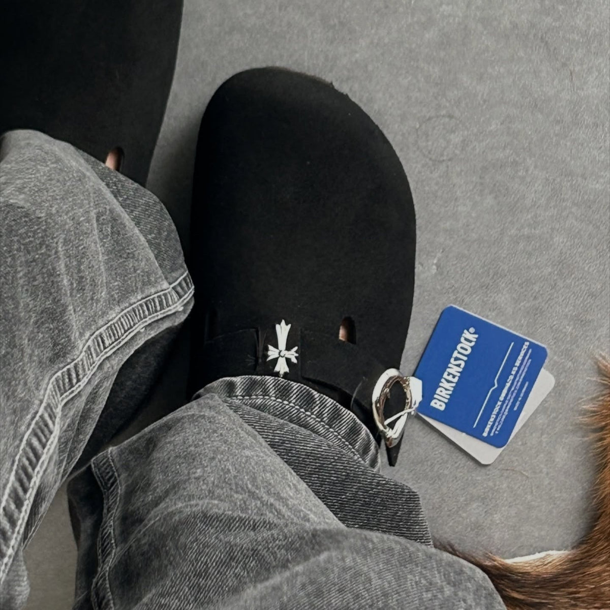 Birkenstock x Chrome Suede Clogs
